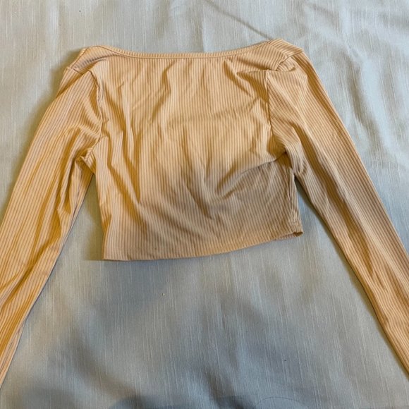 Tan Ruffled Top - Picture 3 of 3